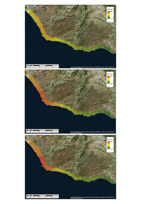 Mappe fascia trasformata NO3 2014-16